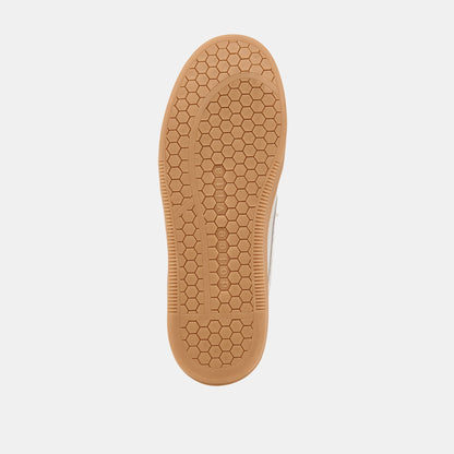 Notice Slide Plush Off White Crackled Leather Sneakers Dolce Vita