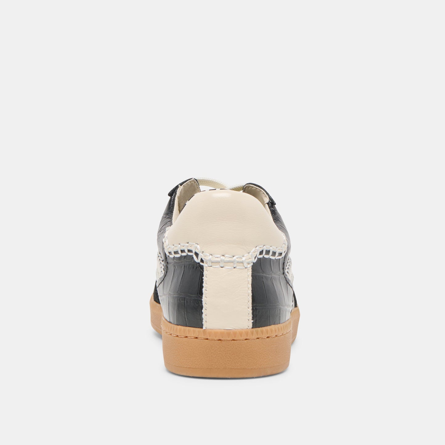 NOTICE STITCH SNEAKERS NOIR CROCO EMBOSSED LEATHER Dolce Vita