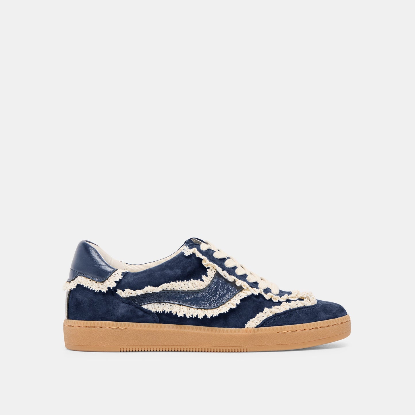 Notice Lace Navy Suede Sneakers Dolce Vita
