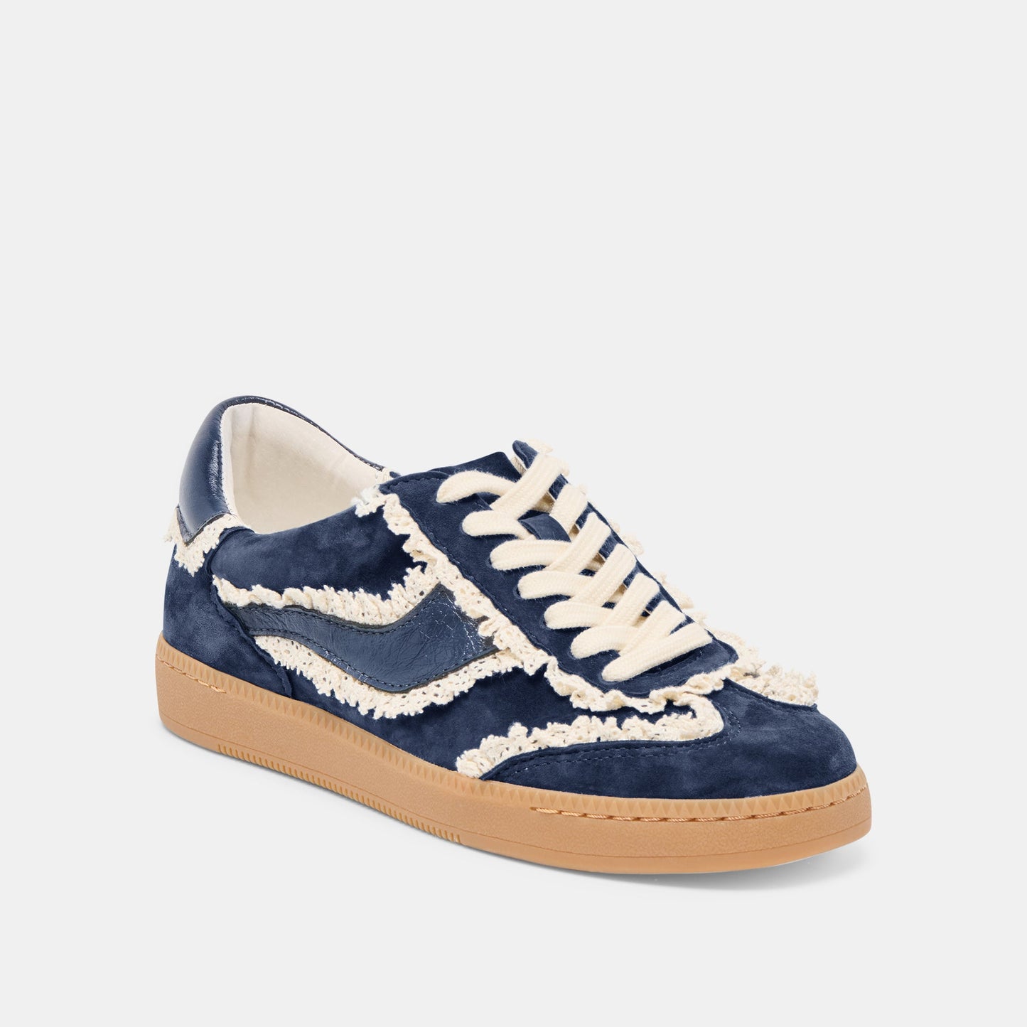 Notice Lace Navy Suede Sneakers Dolce Vita