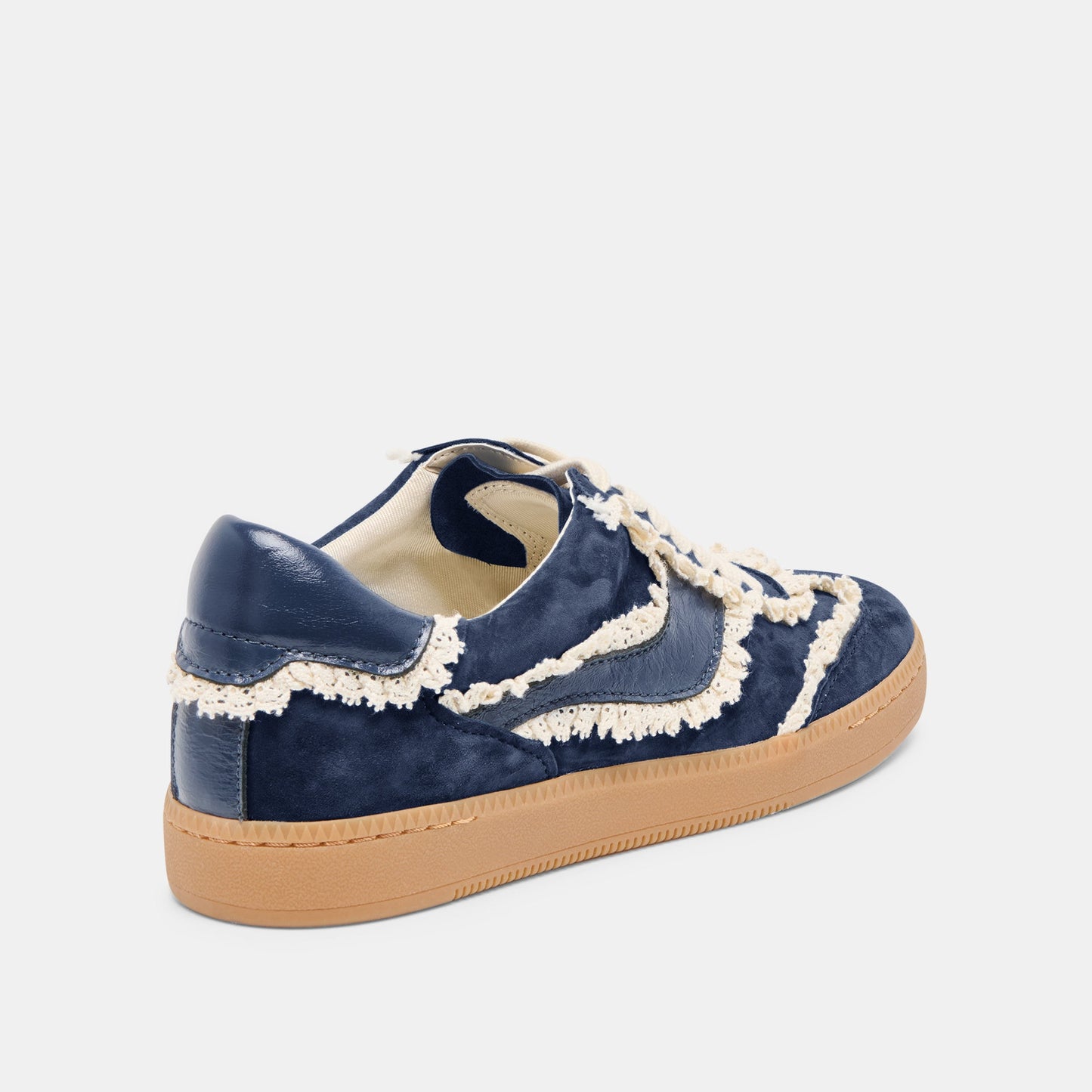 Notice Lace Navy Suede Sneakers Dolce Vita