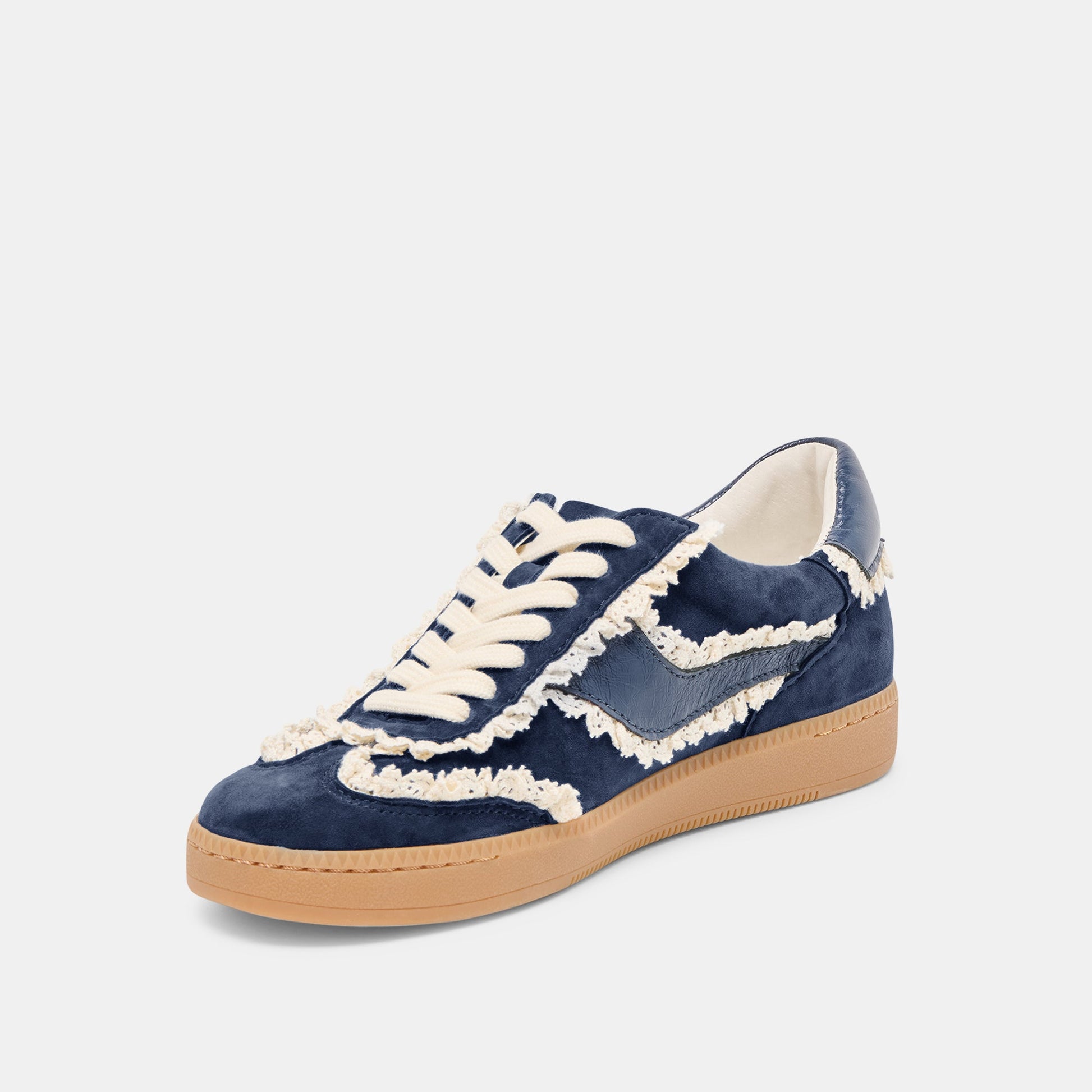 Notice Lace Navy Suede Sneakers Dolce Vita