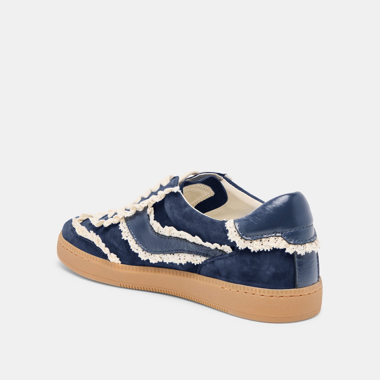 Notice Lace Navy Suede Sneakers Dolce Vita