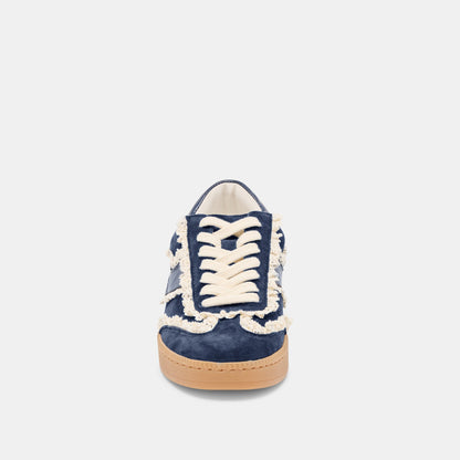 Notice Lace Navy Suede Sneakers Dolce Vita