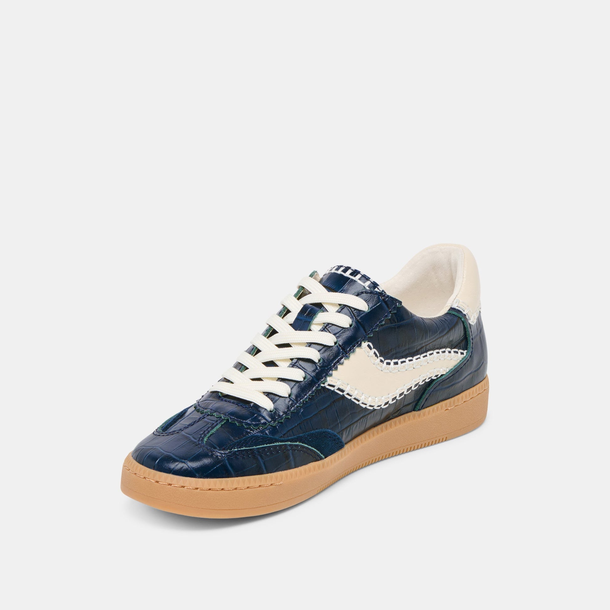 NOTICE STITCH SNEAKERS INK CROCO EMBOSSED LEATHER Dolce Vita