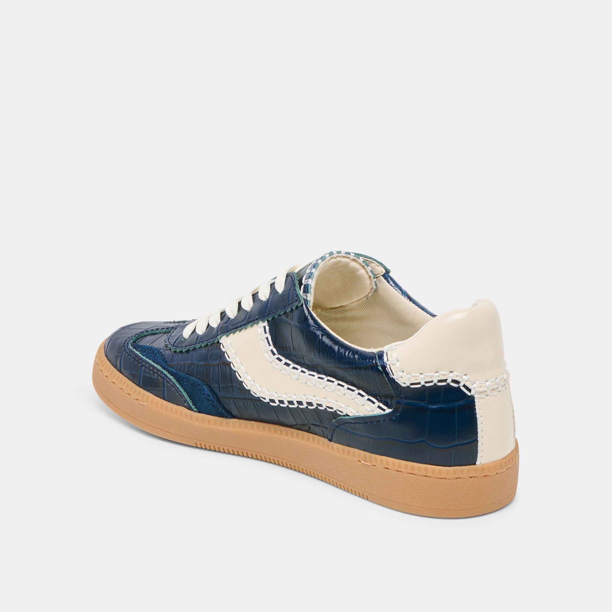 NOTICE STITCH SNEAKERS INK CROCO EMBOSSED LEATHER Dolce Vita