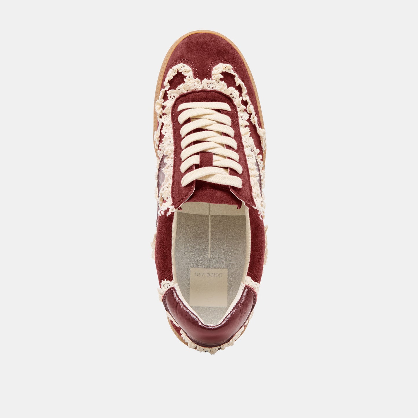 Notice Lace Oxblood Suede Sneakers Dolce Vita