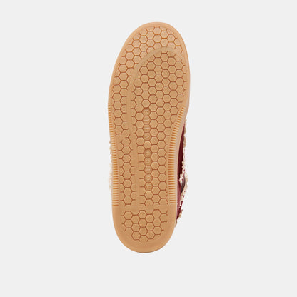 Notice Lace Oxblood Suede Sneakers Dolce Vita