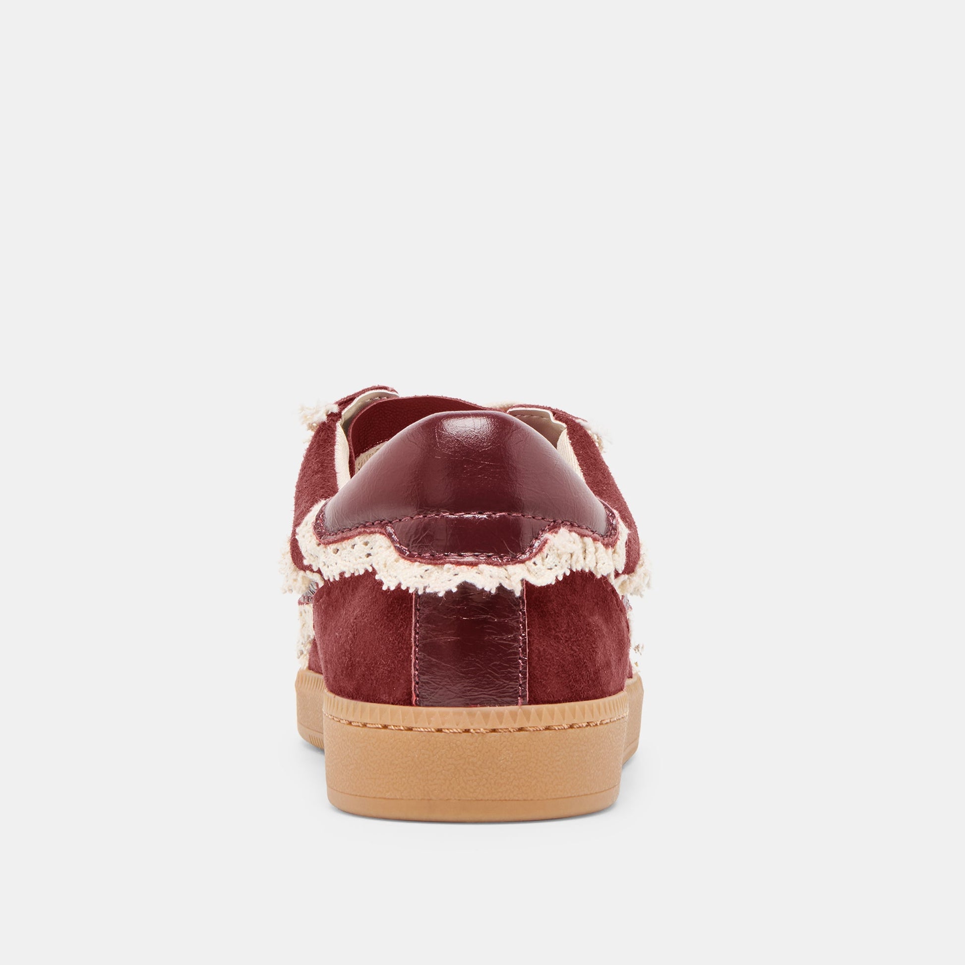 Notice Lace Oxblood Suede Sneakers Dolce Vita