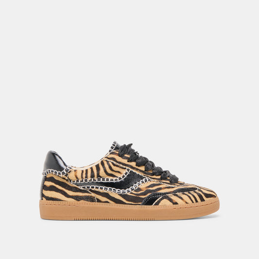 Notice Stitch Tiger Calf Hair Sneakers Dolce Vita