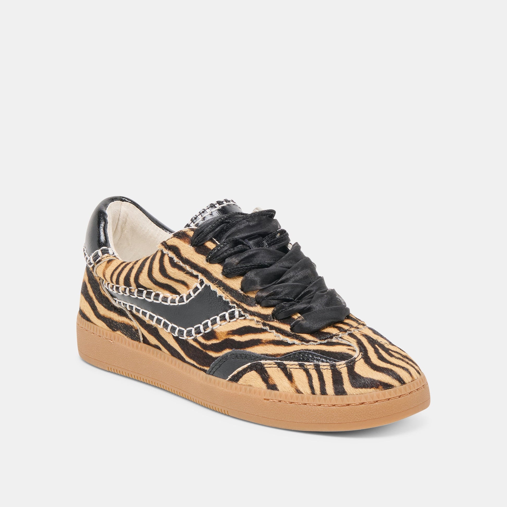Notice Stitch Tiger Calf Hair Sneakers Dolce Vita