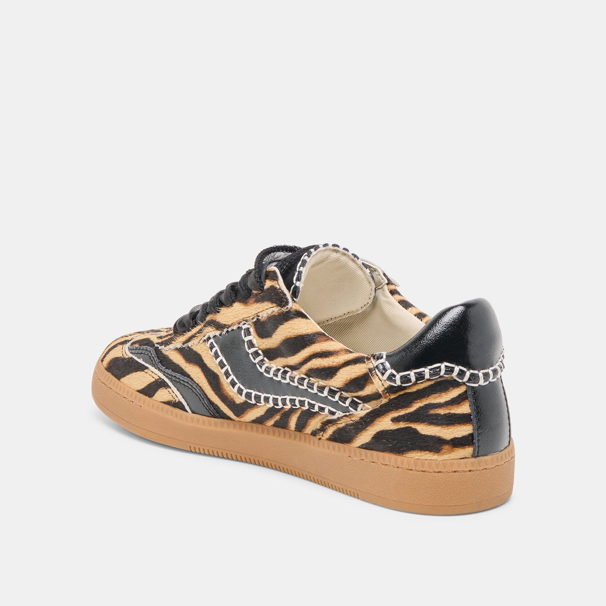 Notice Stitch Tiger Calf Hair Sneakers Dolce Vita