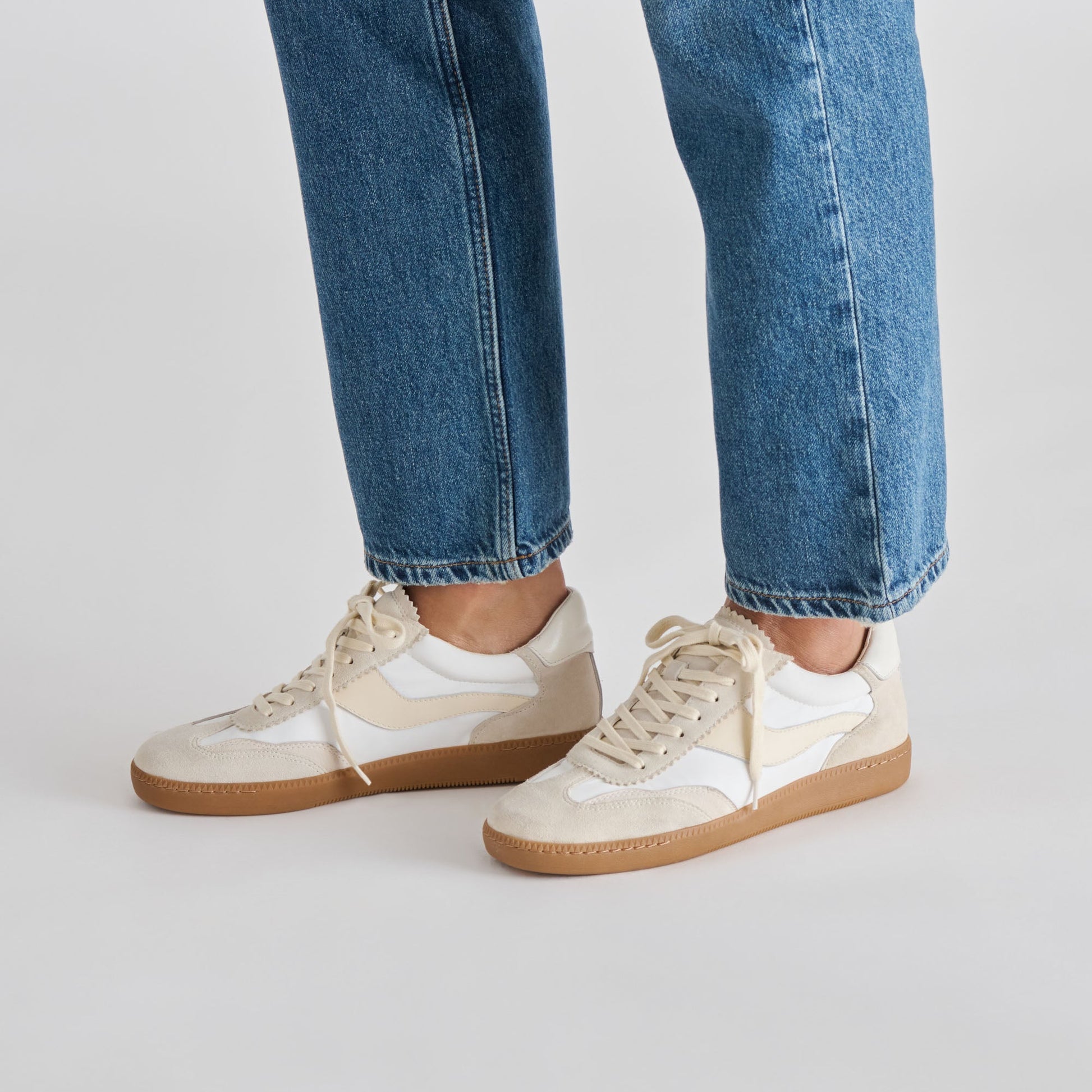 Notice White Dune Nylon Sneakers Dolce Vita