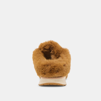 Izzey Plush Lt Brown Suede Sneakers Dolce Vita