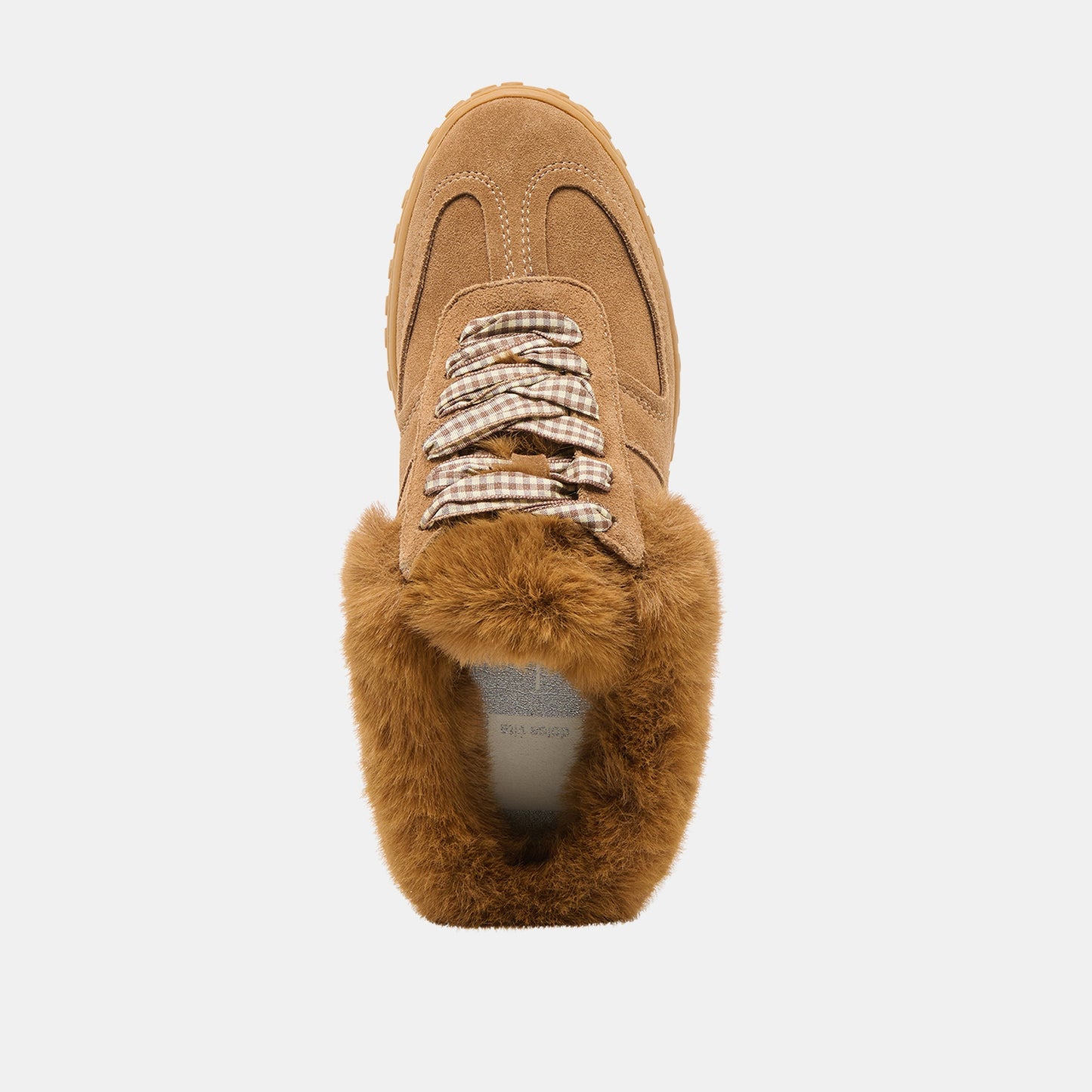 Izzey Plush Lt Brown Suede Sneakers Dolce Vita
