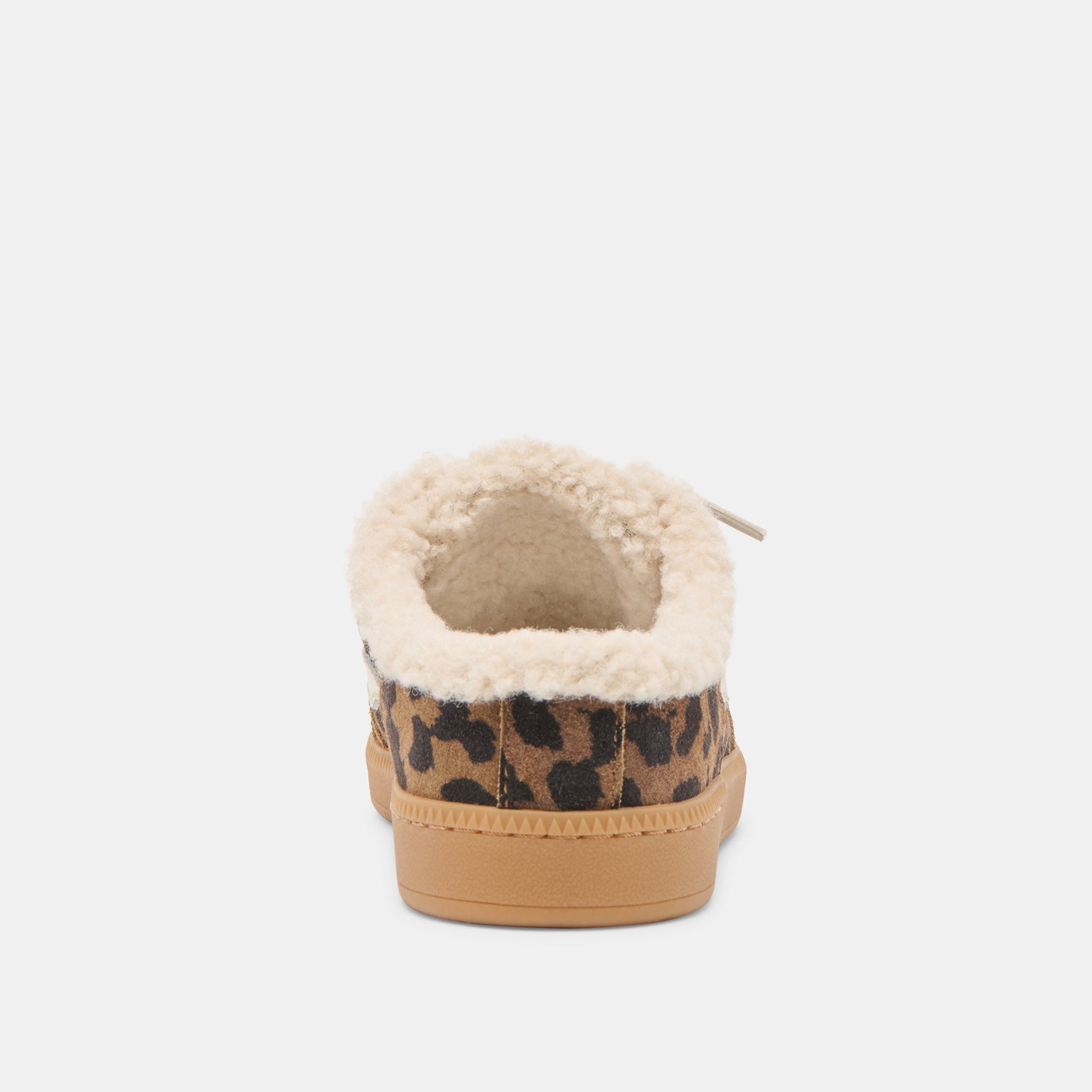 Notice Slide Plush Brown Leopard Printed Suede Sneakers Dolce Vita