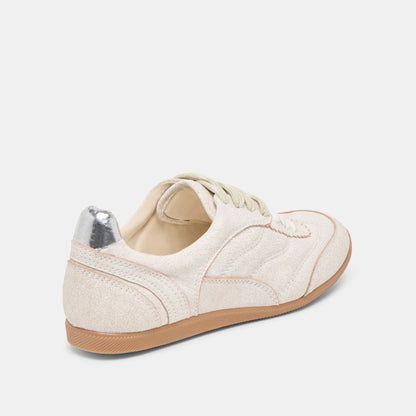 Laini Off White Crackled Leather Sneakers Dolce Vita