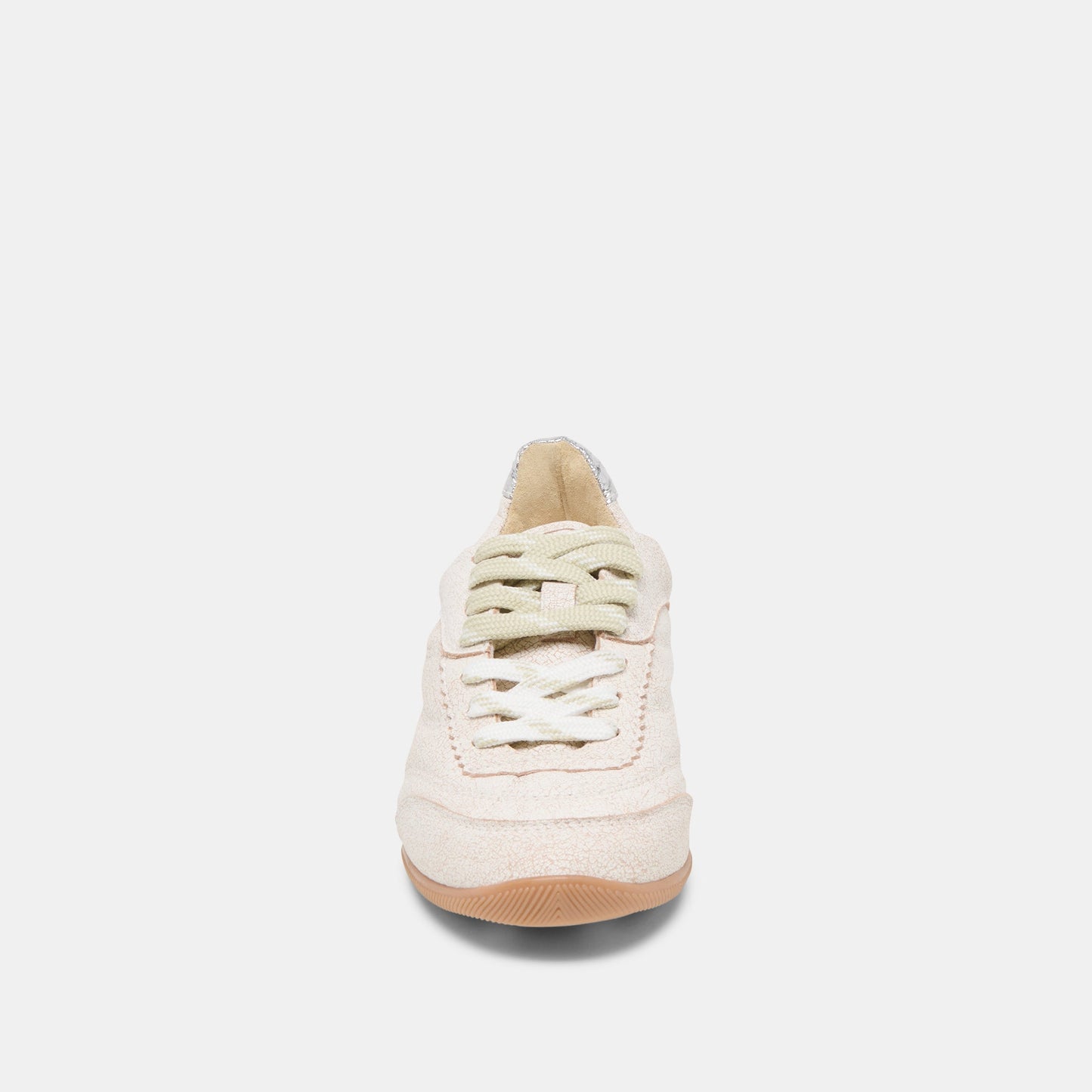 Laini Off White Crackled Leather Sneakers Dolce Vita
