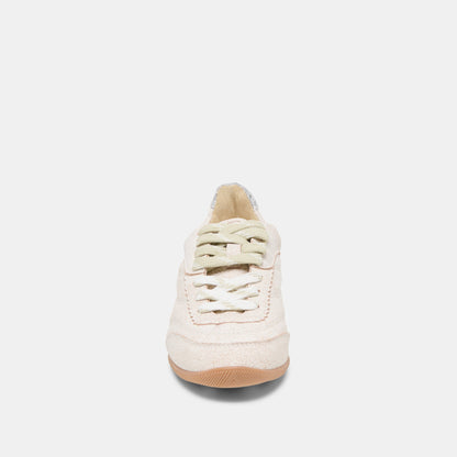 Laini Off White Crackled Leather Sneakers Dolce Vita