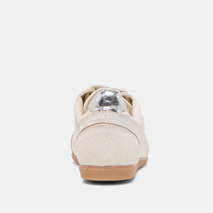 Laini Off White Crackled Leather Sneakers Dolce Vita
