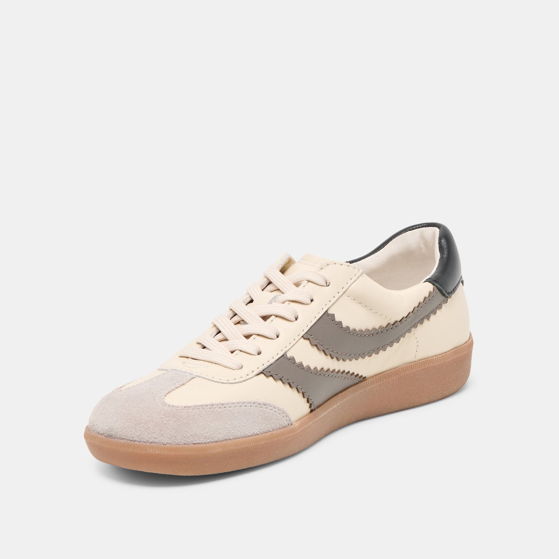 Merit White Grey Leather Sneakers Dolce Vita
