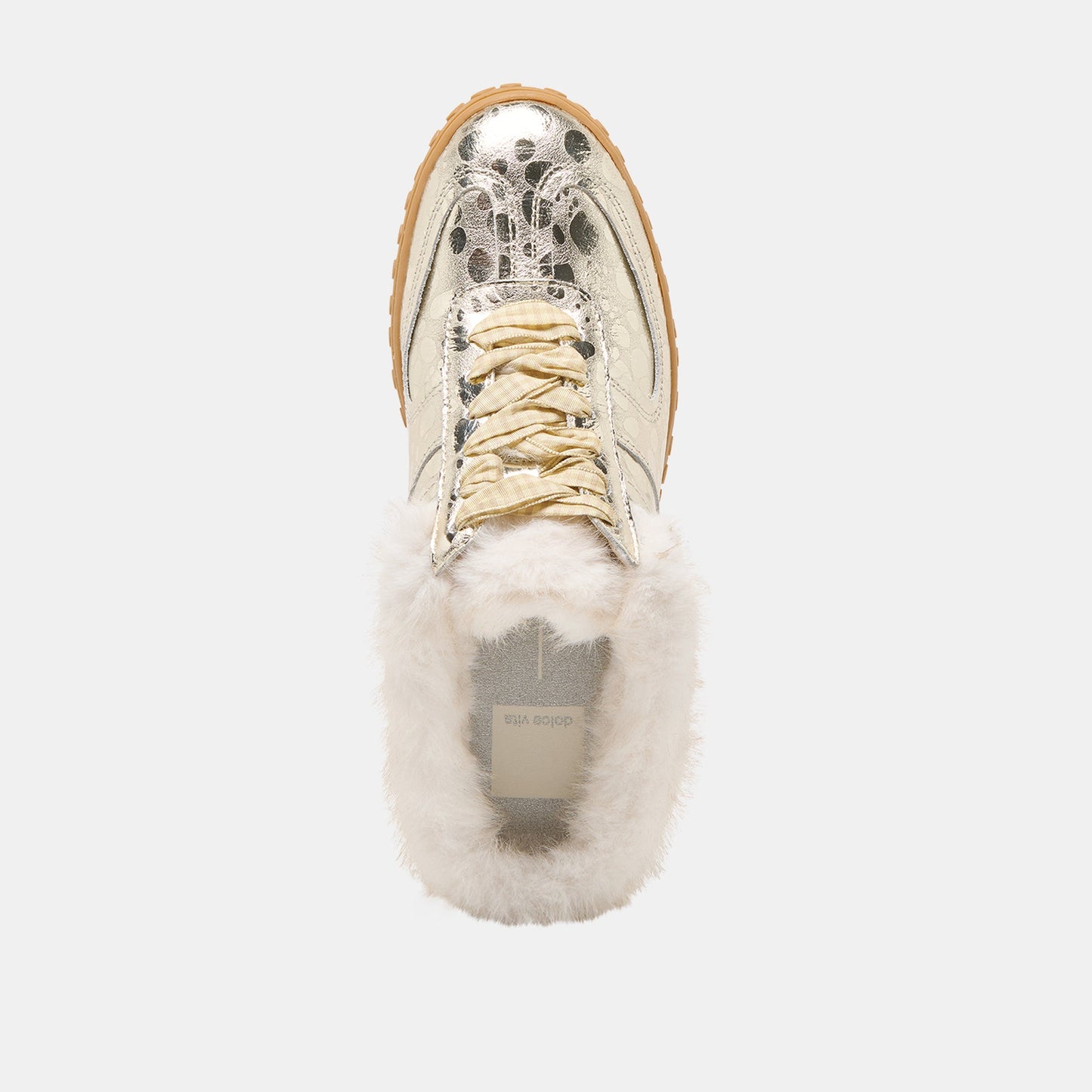 Izzey Plush Platinum Leather Sneakers Dolce Vita