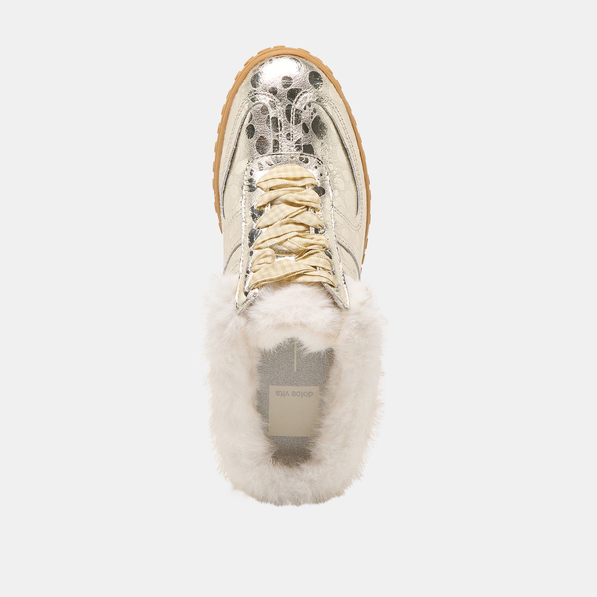 Izzey Plush Platinum Leather Sneakers Dolce Vita