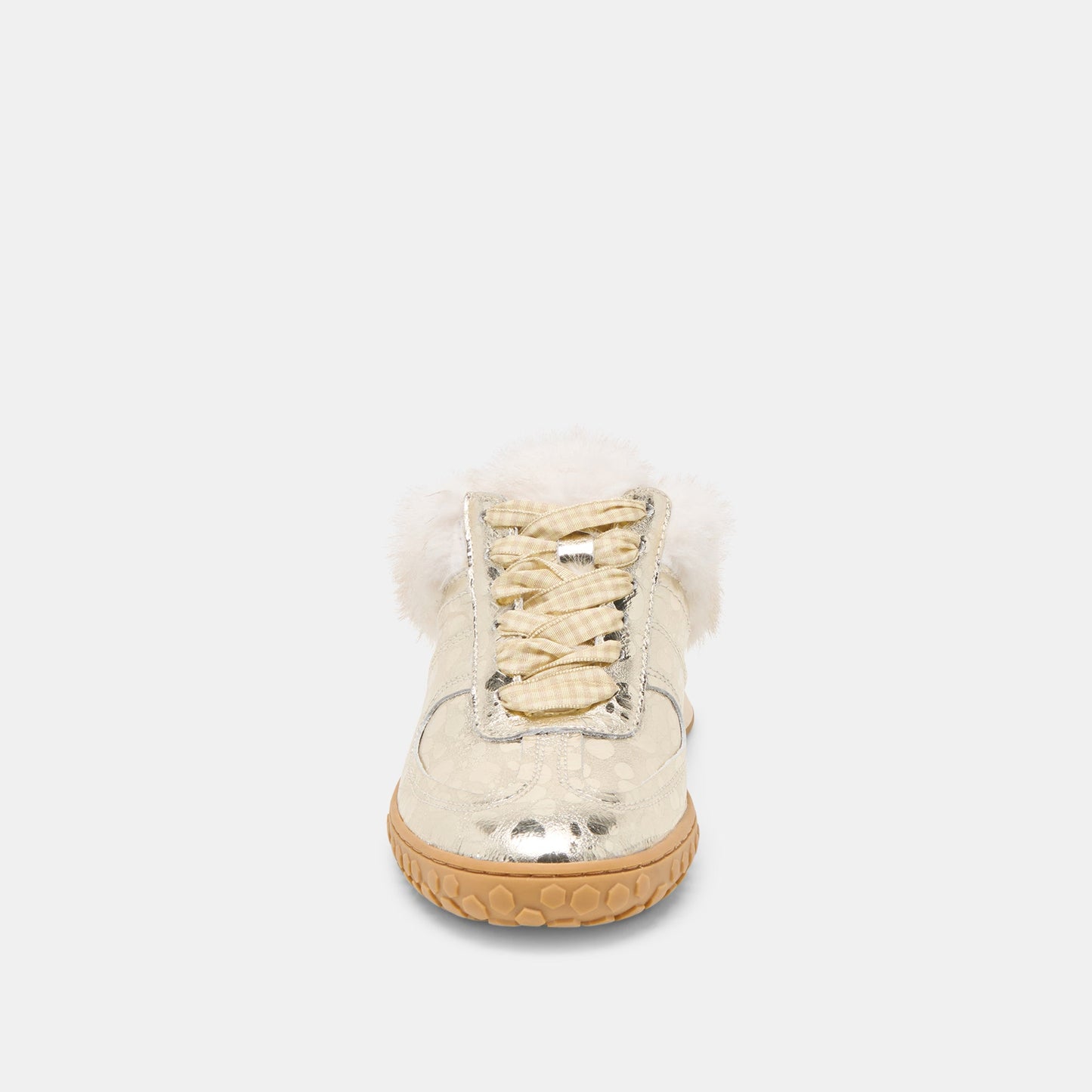 Izzey Plush Platinum Leather Sneakers Dolce Vita