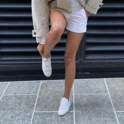 Serina Ivory Suede Sneakers Dolce Vita