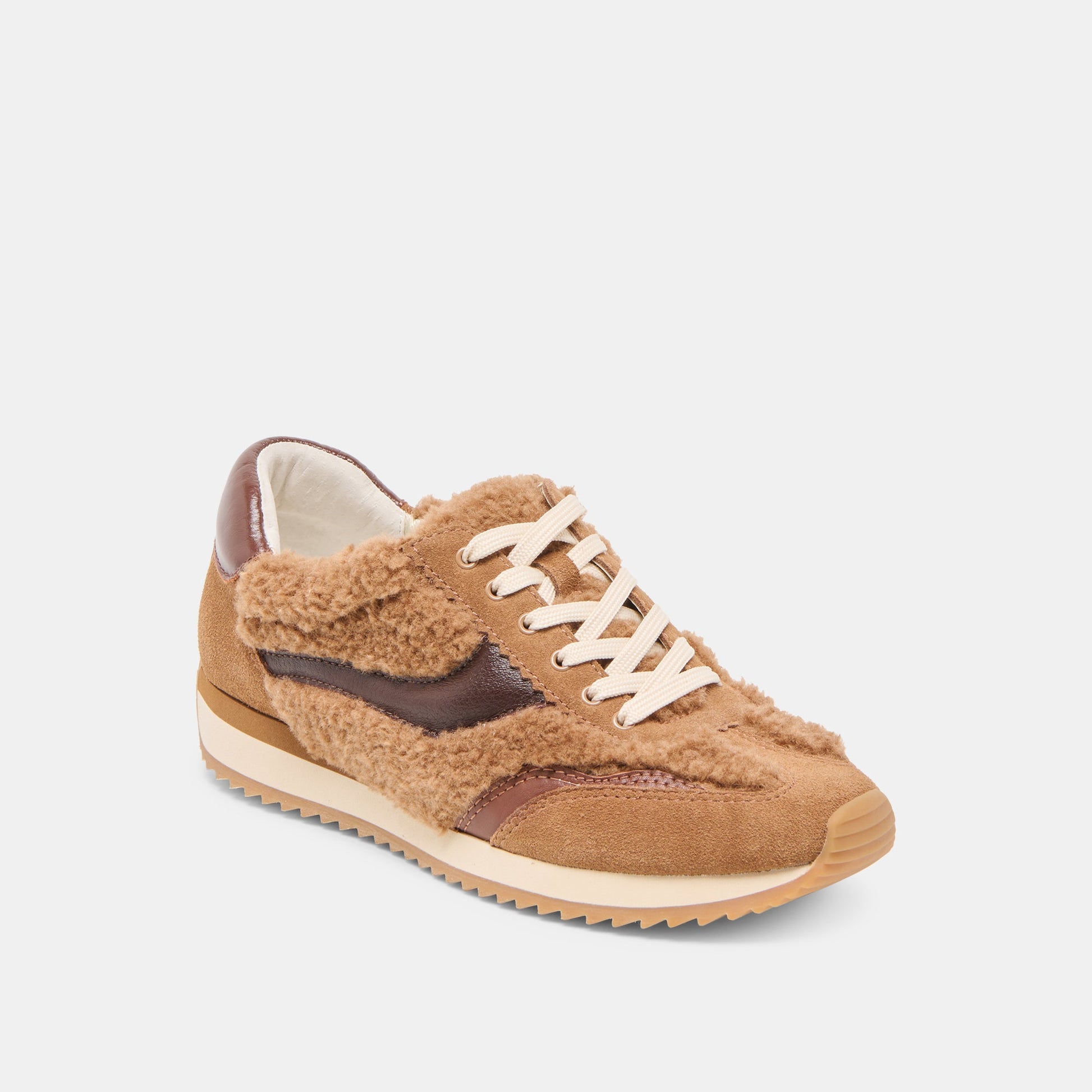 B.NTCD Plush Brown Plush Sneakers Dolce Vita