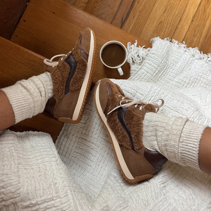 B.NTCD Plush Brown Plush Sneakers Dolce Vita