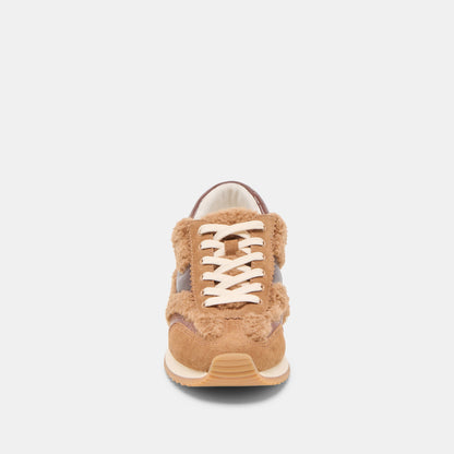 B.NTCD Plush Brown Plush Sneakers Dolce Vita