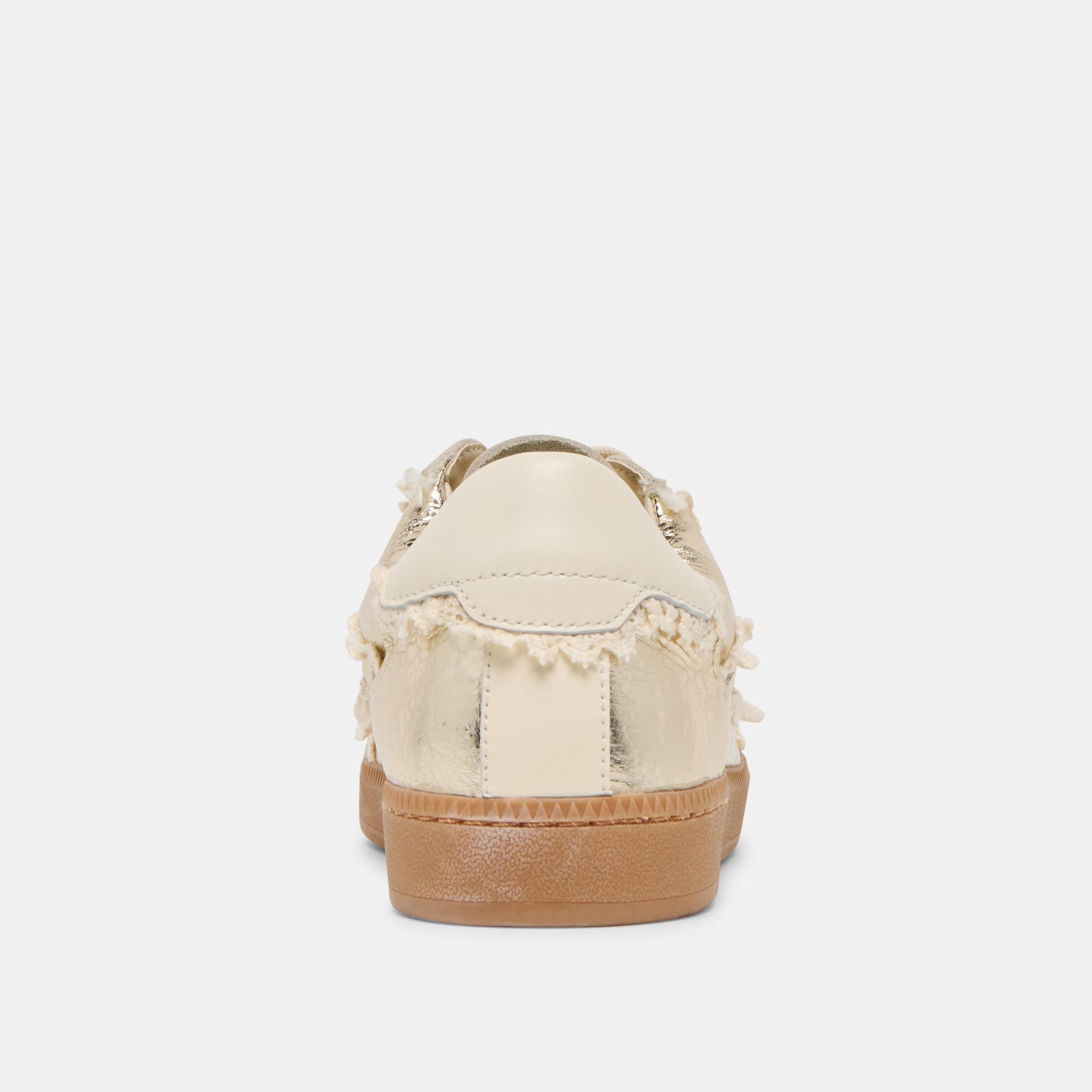 Notice Lace Platinum Distressed Leather Sneakers Dolce Vita