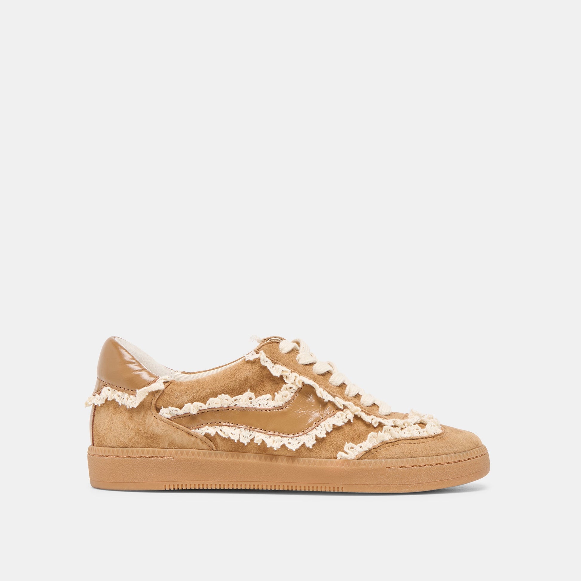 Notice Lace Lt Brown Suede Sneakers Dolce Vita