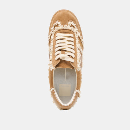 Notice Lace Lt Brown Suede Sneakers Dolce Vita
