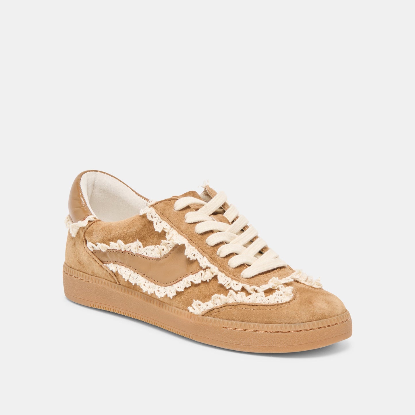 Notice Lace Lt Brown Suede Sneakers Dolce Vita