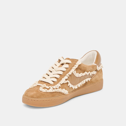 Notice Lace Lt Brown Suede Sneakers Dolce Vita