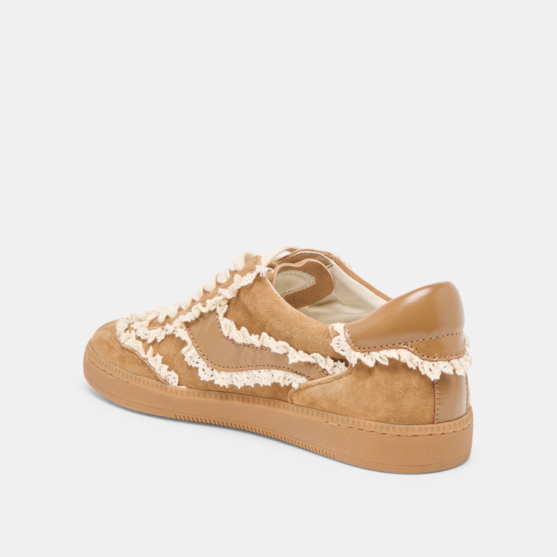 Notice Lace Lt Brown Suede Sneakers Dolce Vita