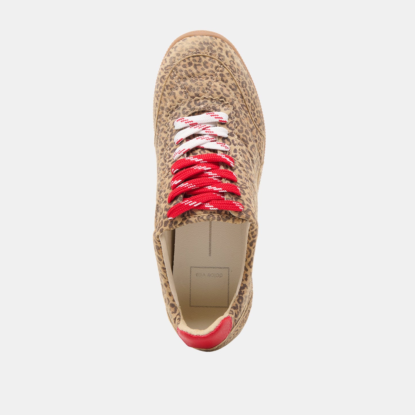 Laini Tan Leopard Printed Suede Sneakers Dolce Vita