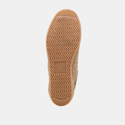Laini Tan Leopard Printed Suede Sneakers Dolce Vita
