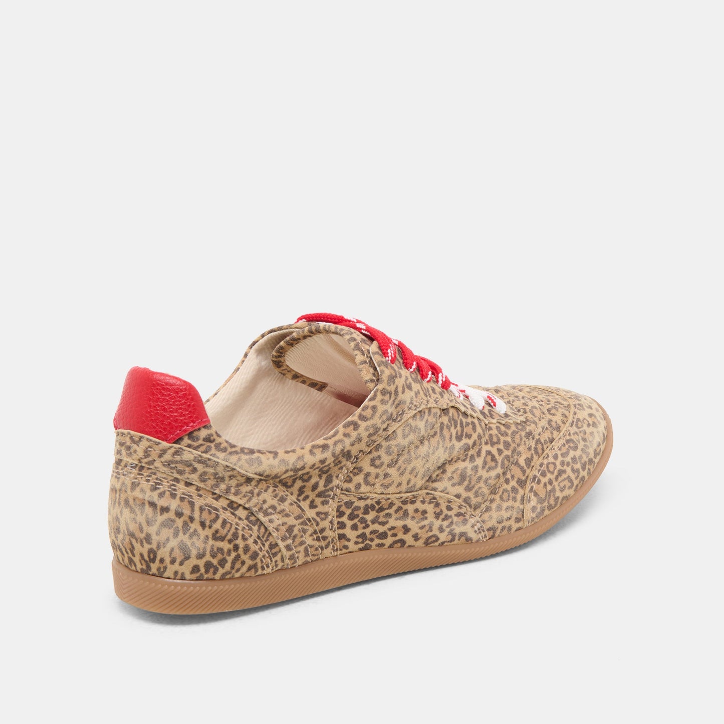Laini Tan Leopard Printed Suede Sneakers Dolce Vita