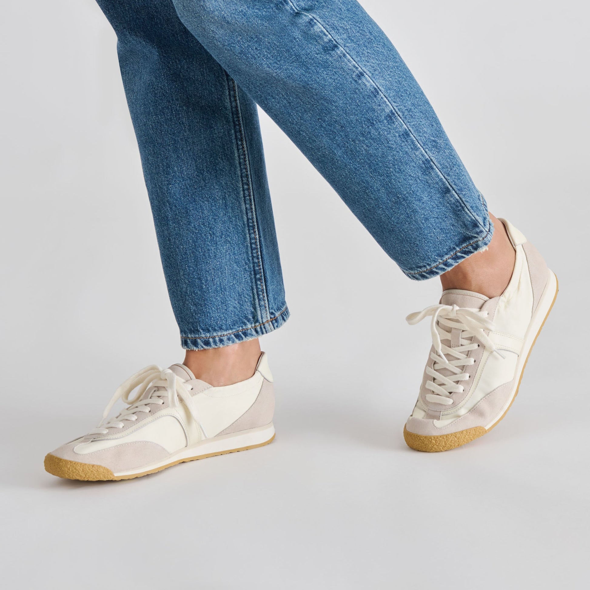 Sariya White Nylon Sneakers Dolce Vita