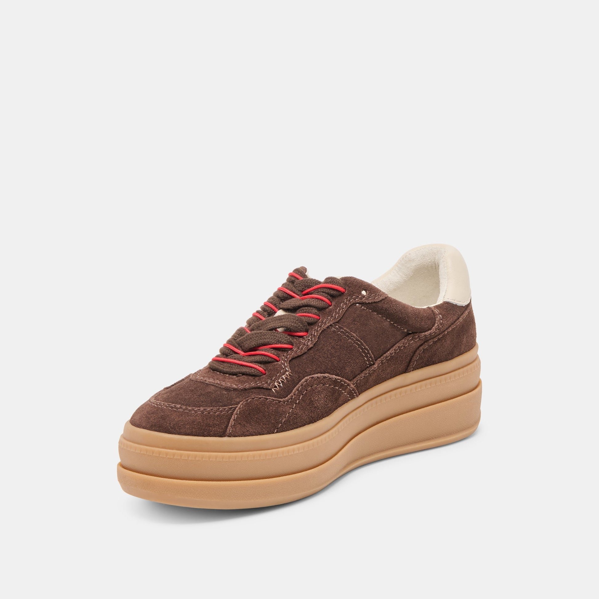 Naomy H2O Waterproof Dk Brown Suede Sneakers Dolce Vita