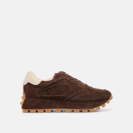 Tricia Dk Brown Suede Sneakers Dolce Vita