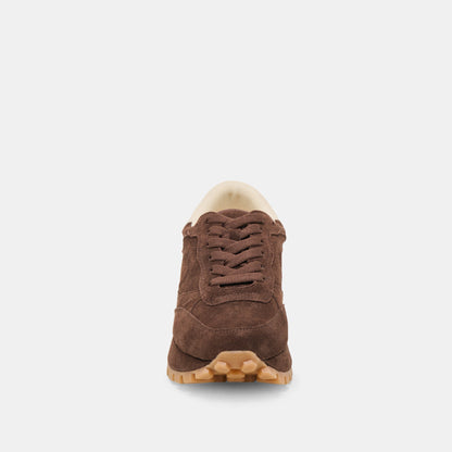 Tricia Dk Brown Suede Sneakers Dolce Vita