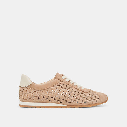 DANIE EYELET PERF SNEAKERS CAMEL SUEDE Dolce Vita