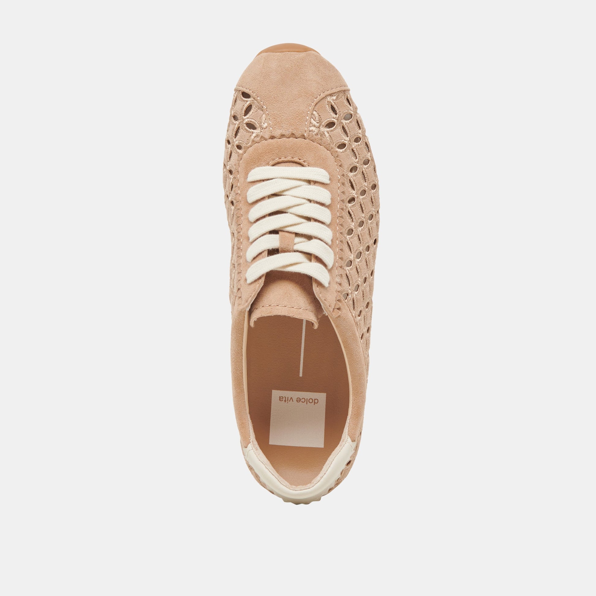DANIE EYELET PERF SNEAKERS CAMEL SUEDE Dolce Vita
