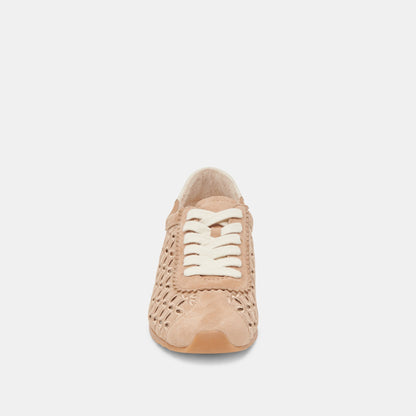 DANIE EYELET PERF SNEAKERS CAMEL SUEDE Dolce Vita