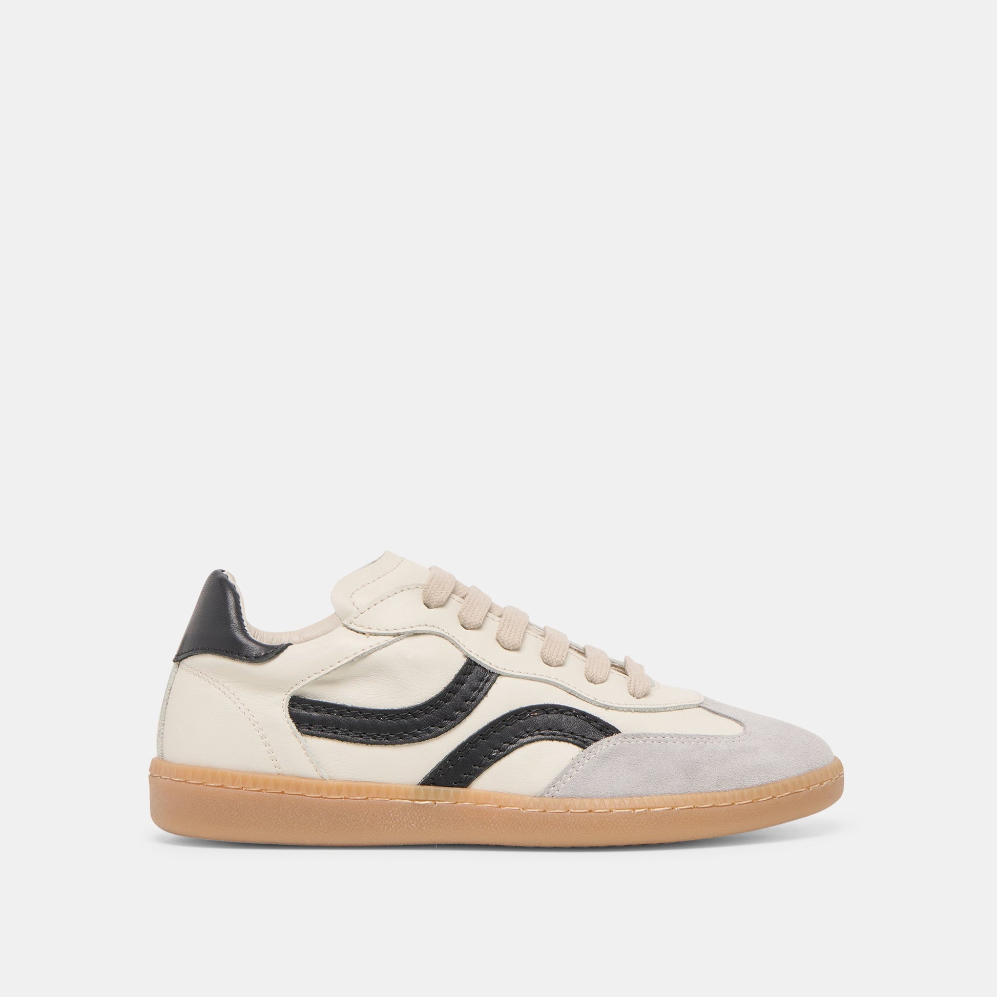Rebel White Black Leather Sneakers Dolce Vita