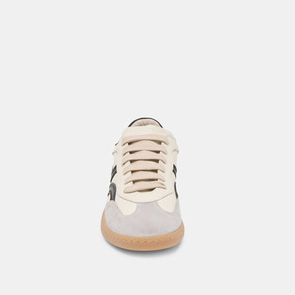 Rebel White Black Leather Sneakers Dolce Vita